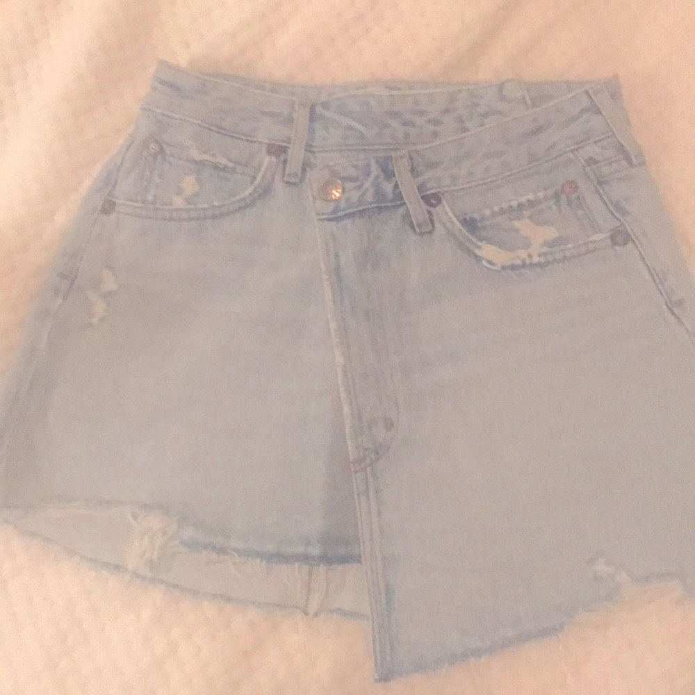 AGOLDE denim mini skirt